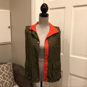 Ralph Lauren Reversible Green/Orange Utility Vest